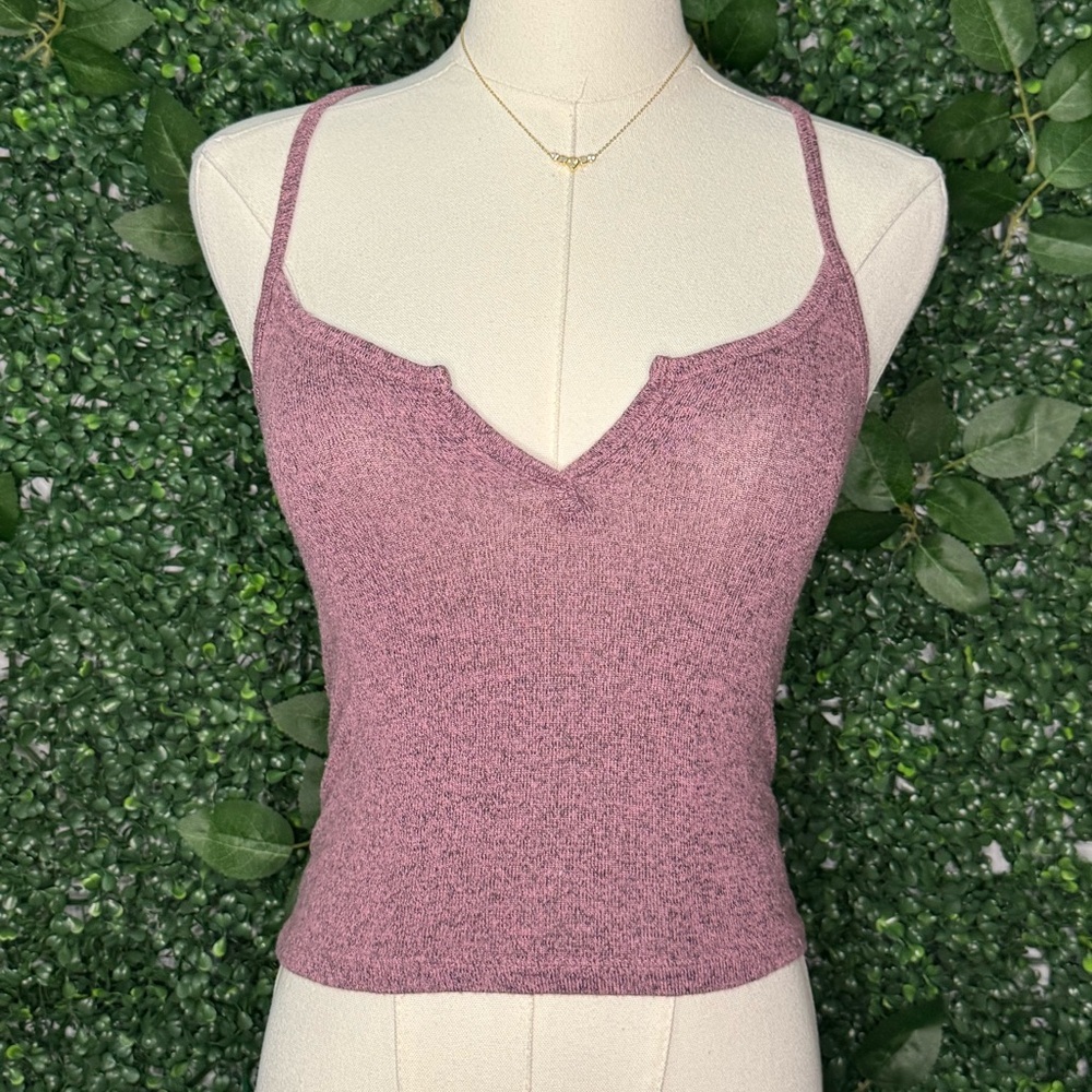 Express Heathered Mauve Camisole Top